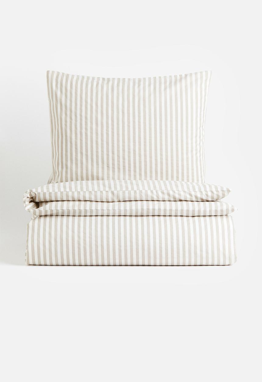 H&M - Cotton single duvet cover set - multi 