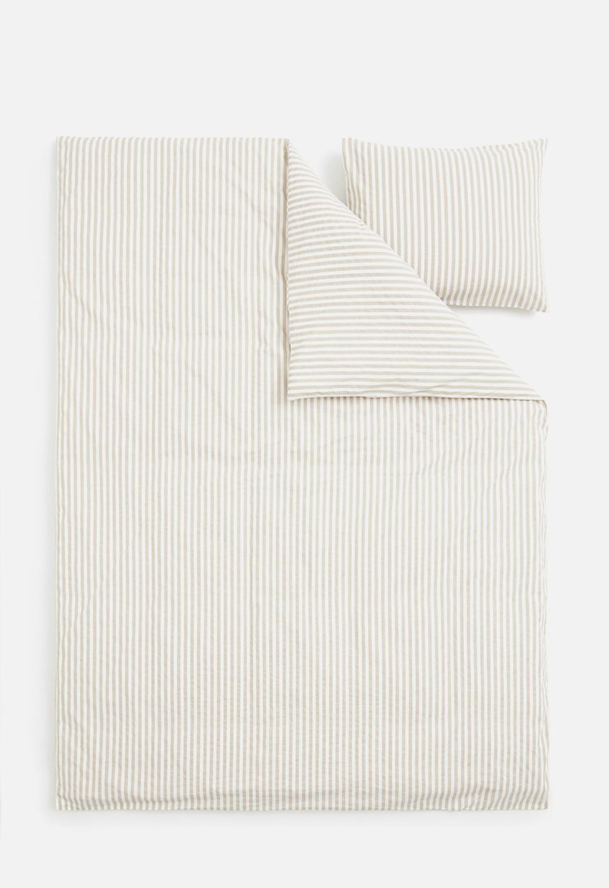 H&M - Cotton single duvet cover set - multi 