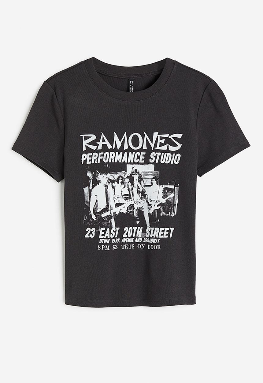 H&M - Printed t-shirt  - Black Multi