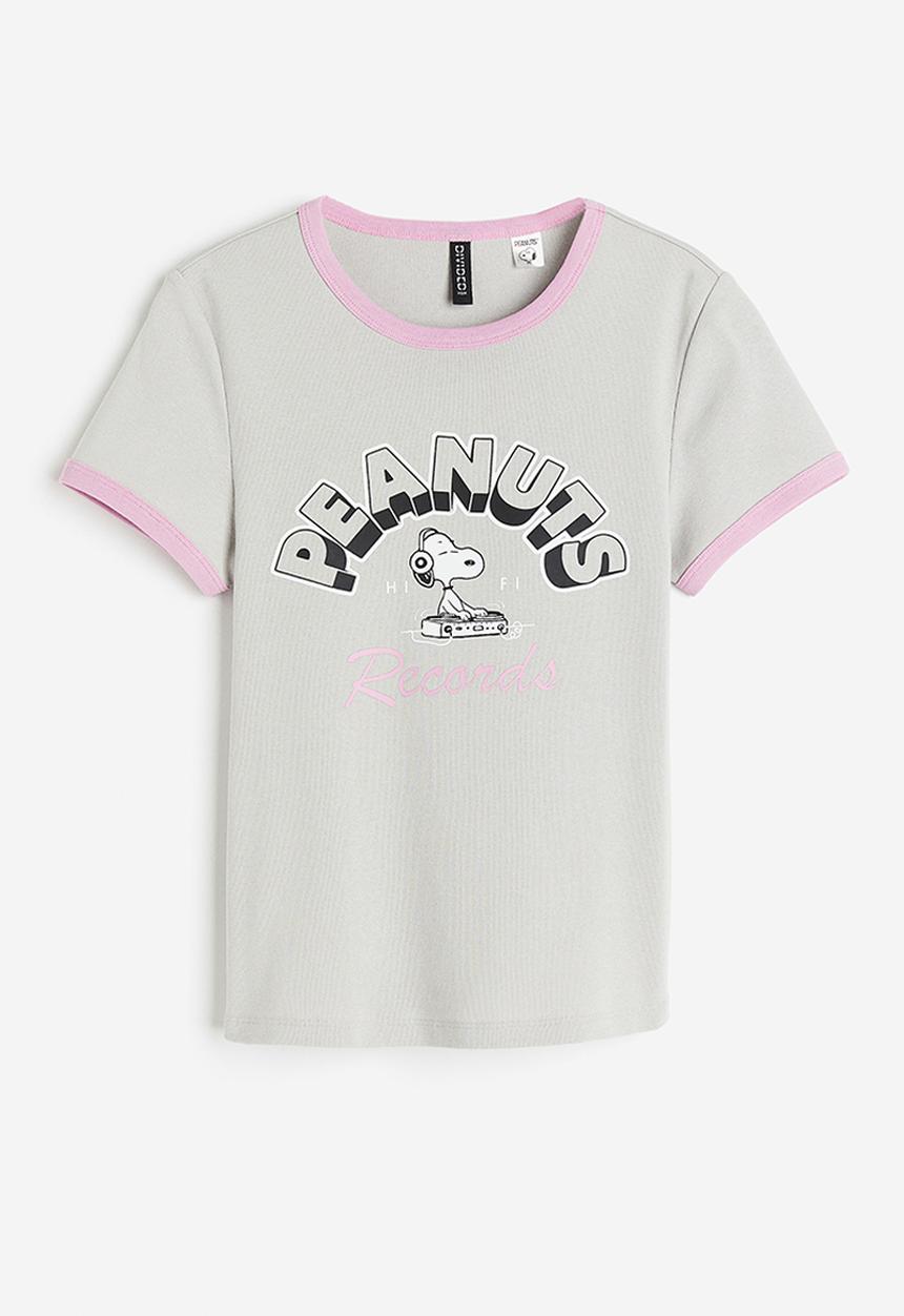 H&M - Printed t-shirt  - Grey Multi