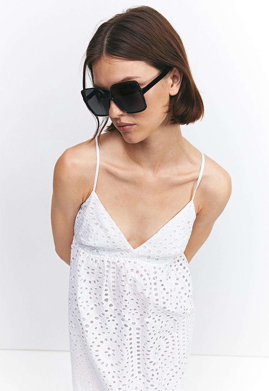 H&M - Broderie anglaise dress - white
