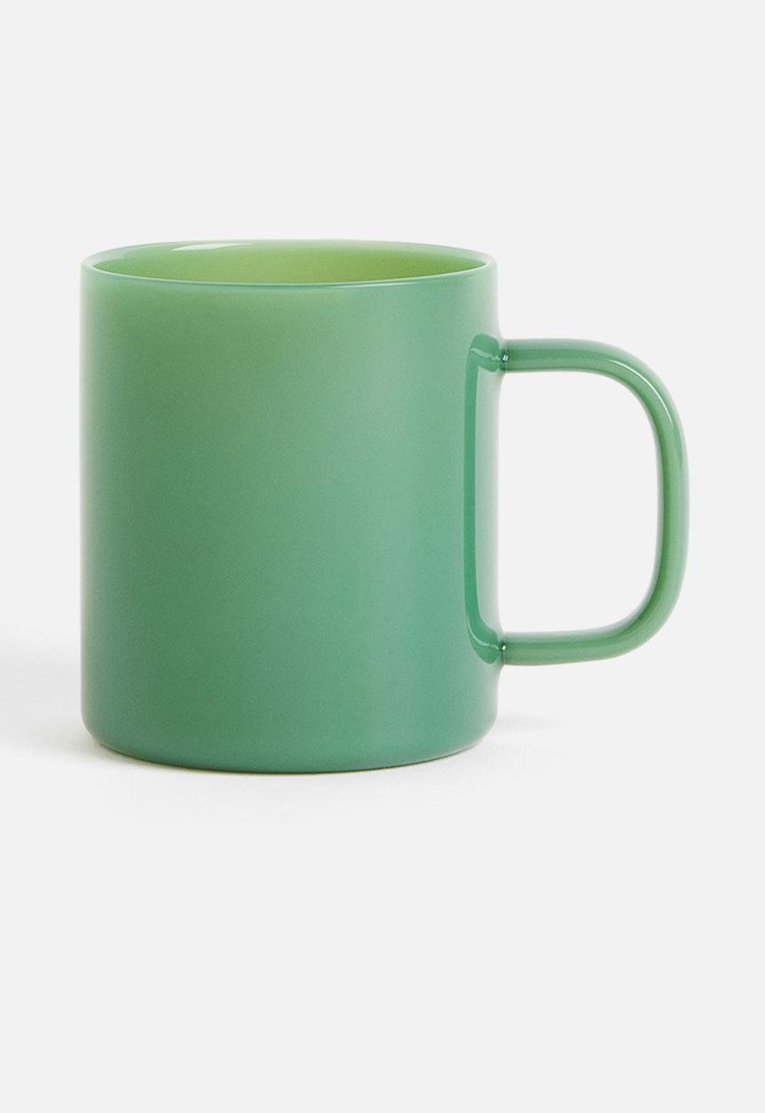 H&M - Glass mug - green
