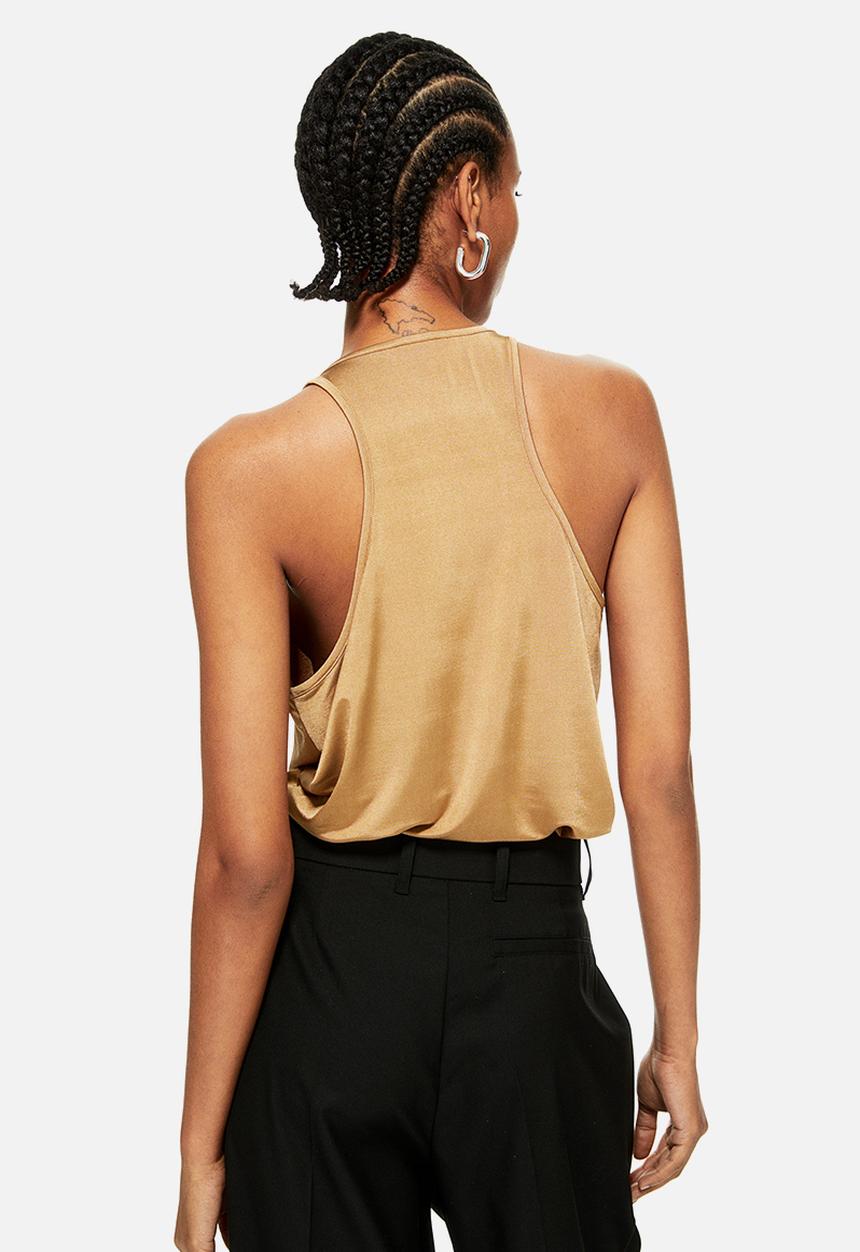H&M - Vest top - dark beige