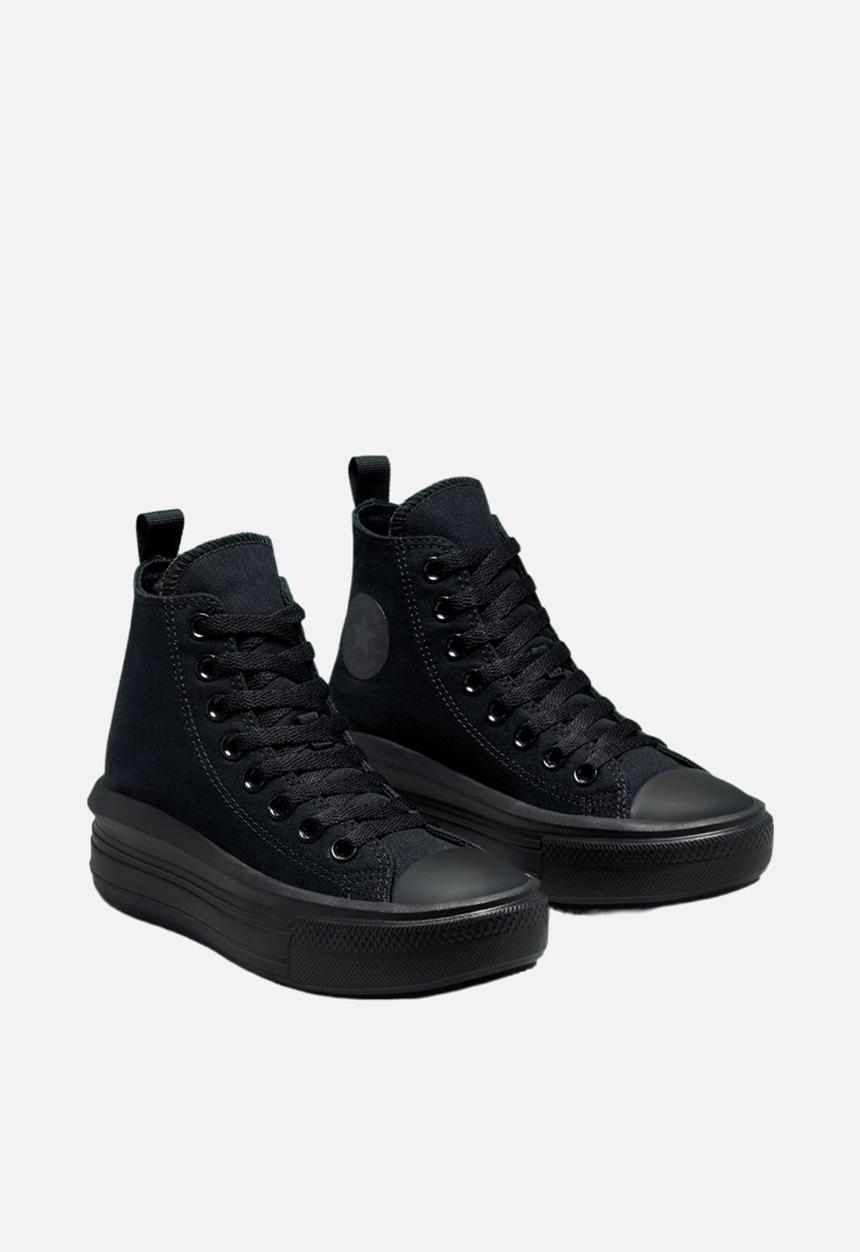 Converse - Chuck taylor all star move platform - black/black/dk smoke grey