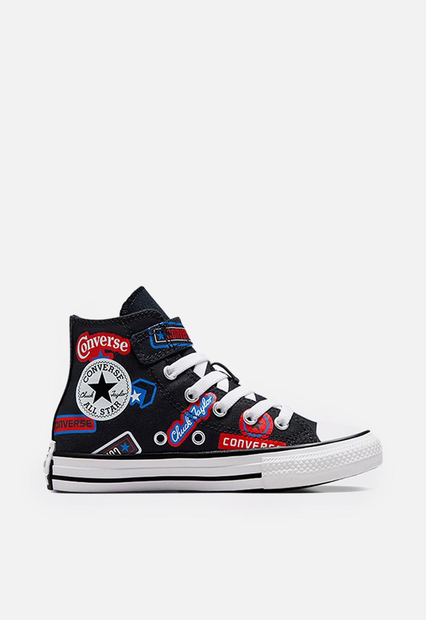 Converse - Chuck taylor all star easy on stickers - black/fever dream/blue slushy
