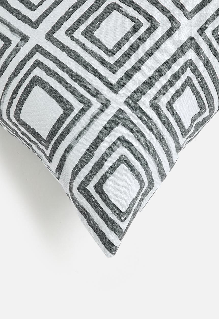 Sixth Floor - Neo printed cushion cover - Black