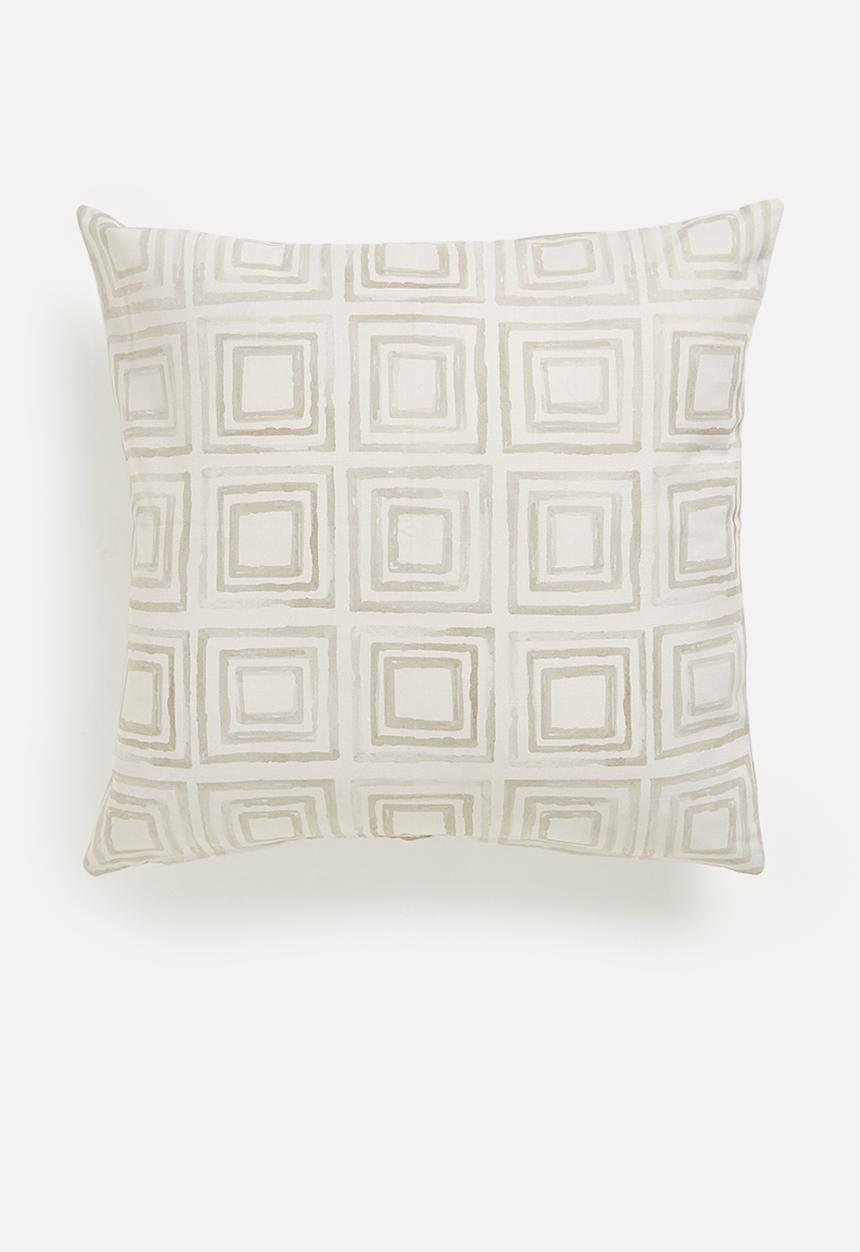 Sixth Floor - Neo printed cushion cover - Natural
