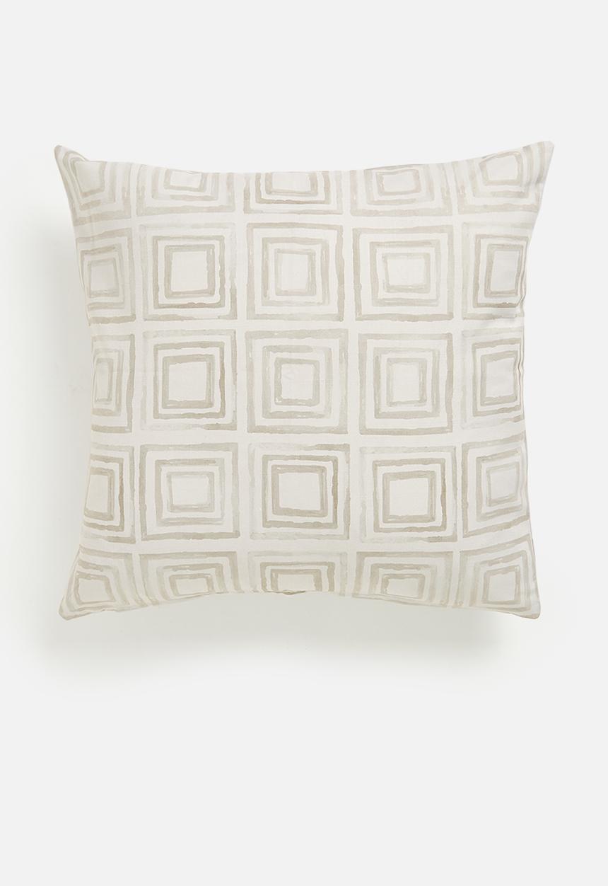 Sixth Floor - Neo printed cushion cover - Natural
