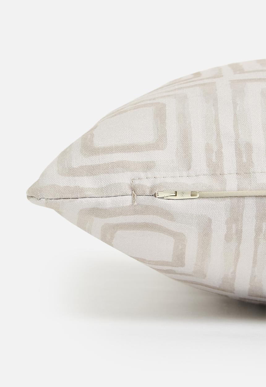 Sixth Floor - Neo printed cushion cover - Natural