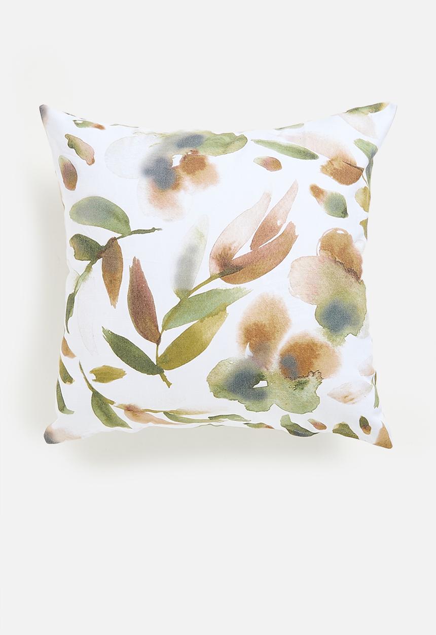 Sixth Floor - Poppy printed cushion cover - Multi