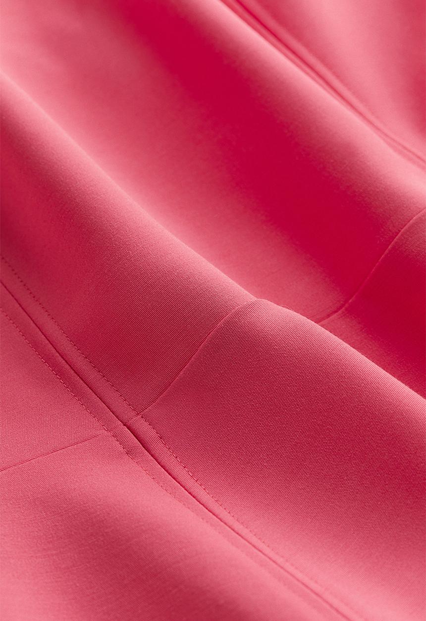 H&M - Flared-skirt mini dress - cerise