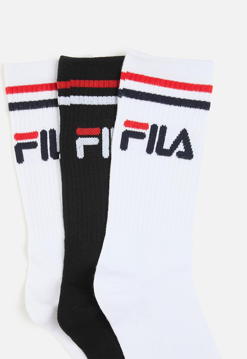 FILA - Stallone tube sock mens 3 pack - multi