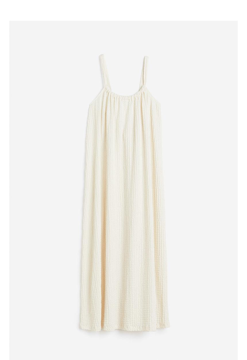 H&M - Textured jersey dress - cream