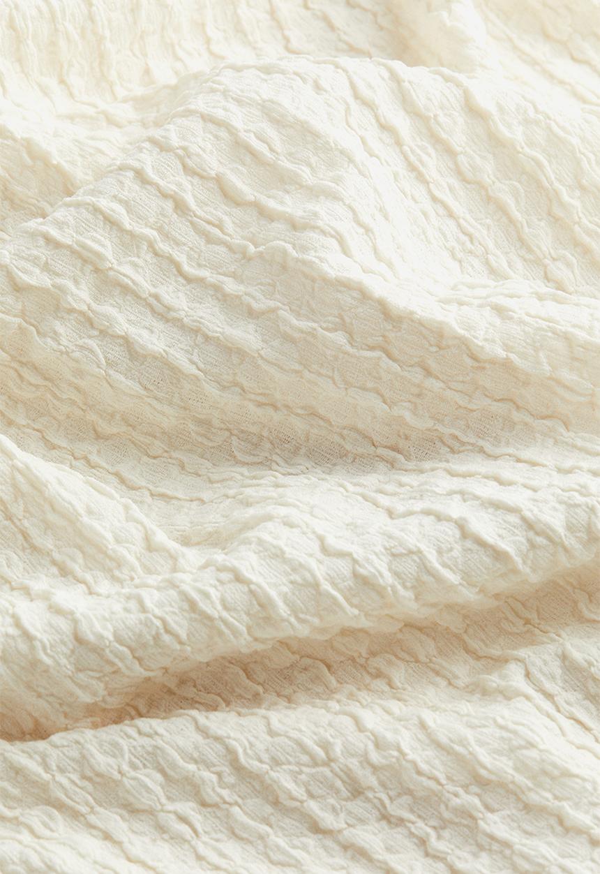 H&M - Textured jersey dress - cream