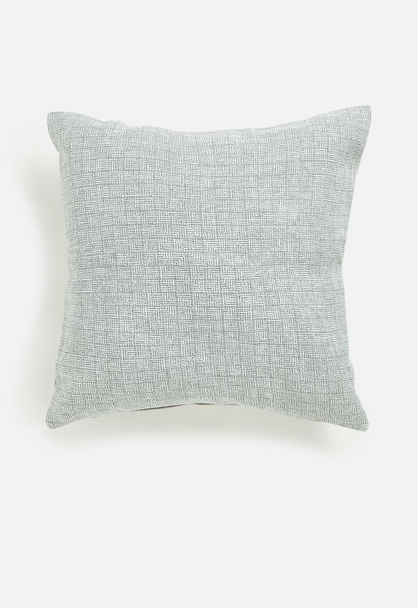 Sixth Floor - Ziga woven cushion cover - Blue
