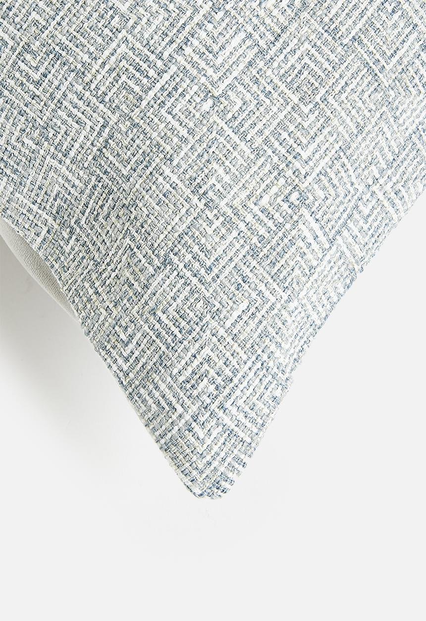 Sixth Floor - Ziga woven cushion cover - Blue