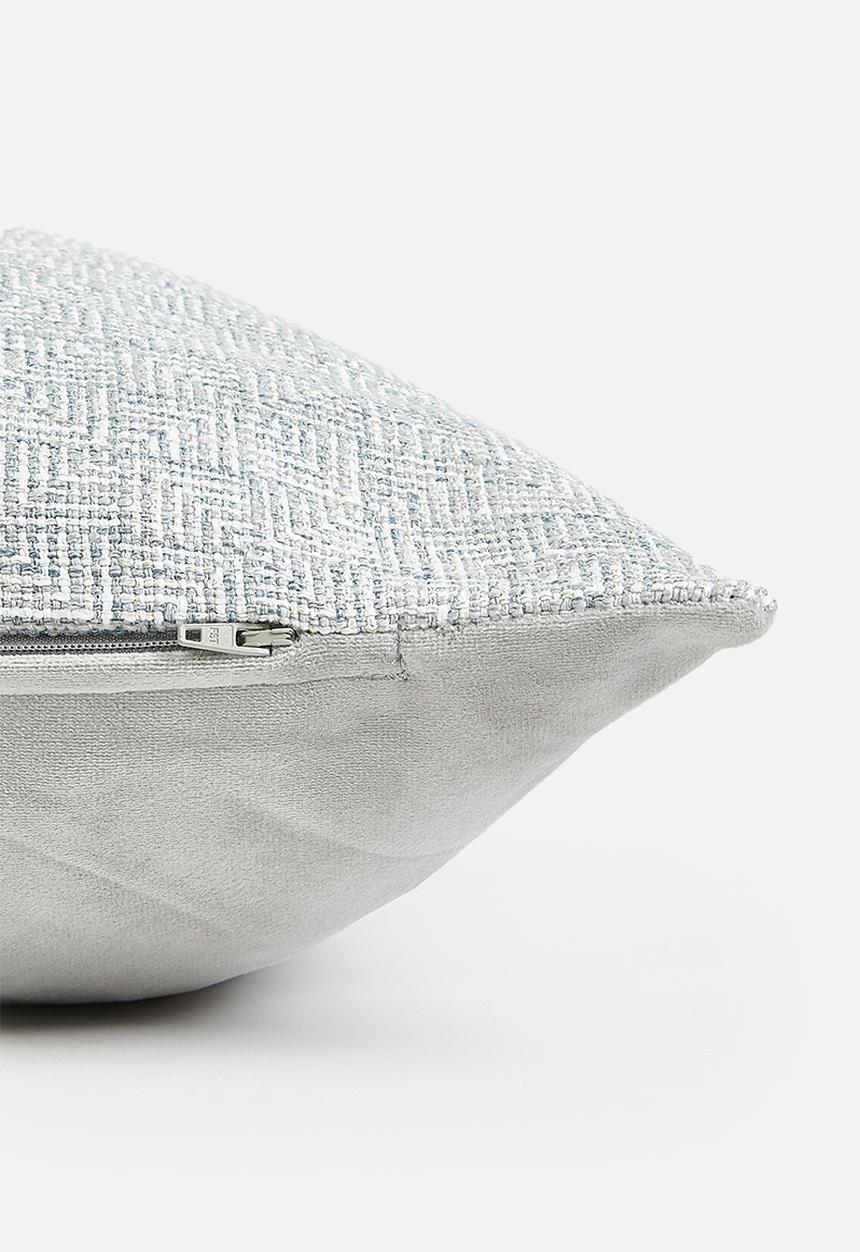 Sixth Floor - Ziga woven cushion cover - Blue