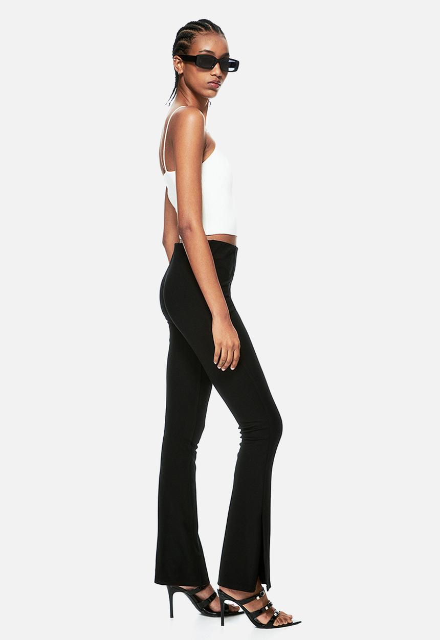 H&M - Flared leggings - black