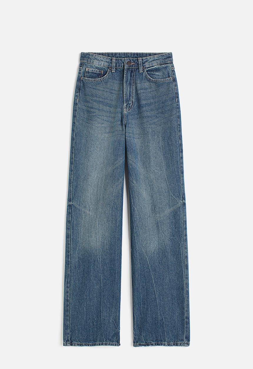 H&M - Wide ultra high jeans - denim blue