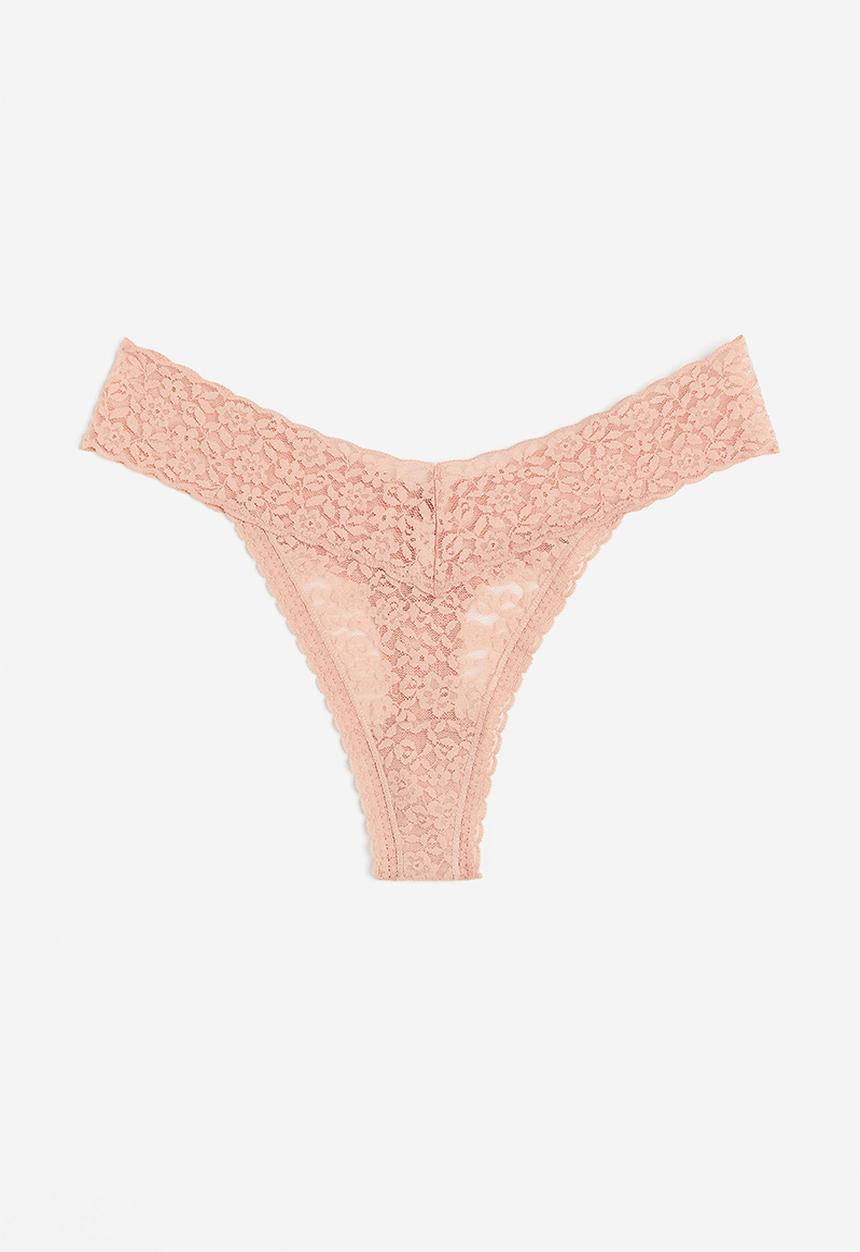 H&M - Lace thong briefs - pink