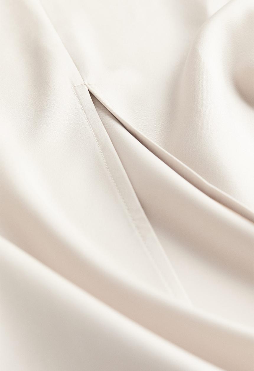 H&M - Lace-trimmed slip dress - beige