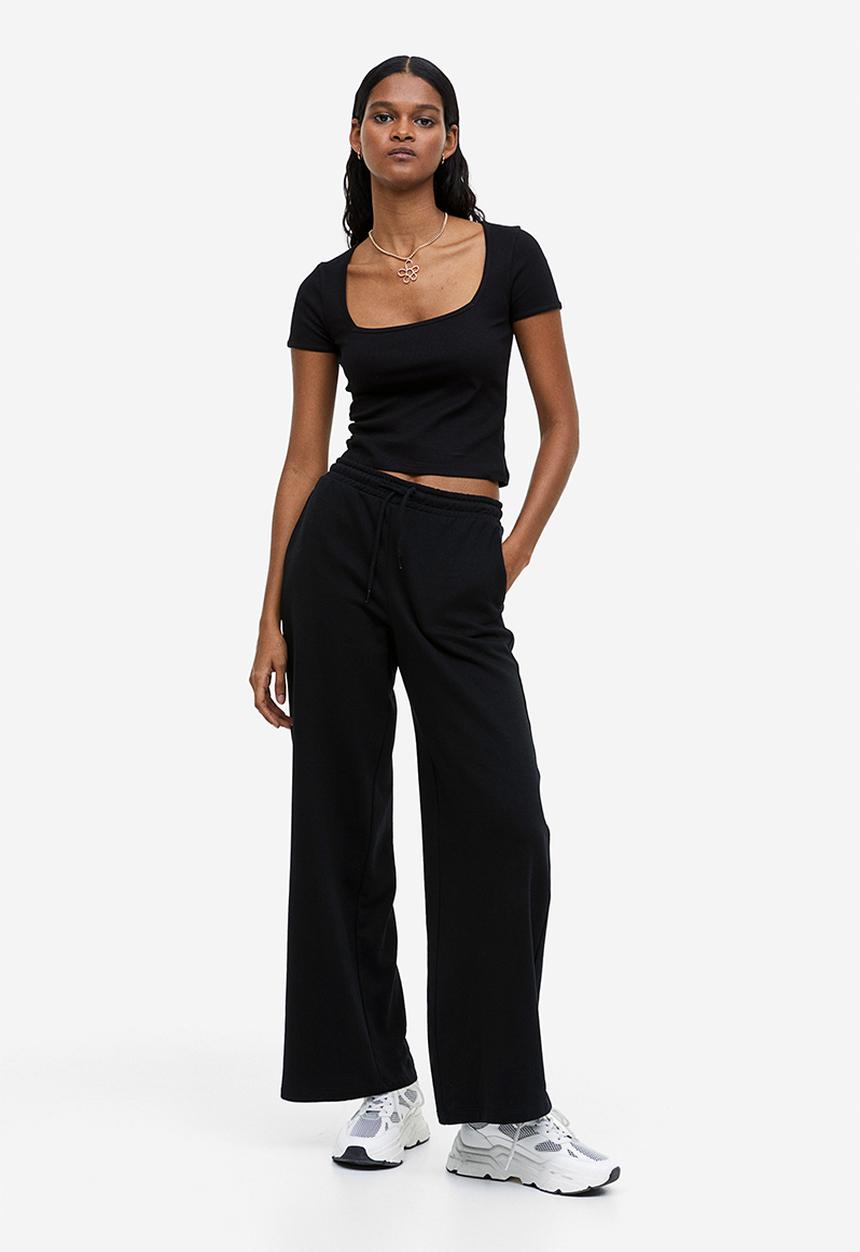 H&M - Ribbed top - black