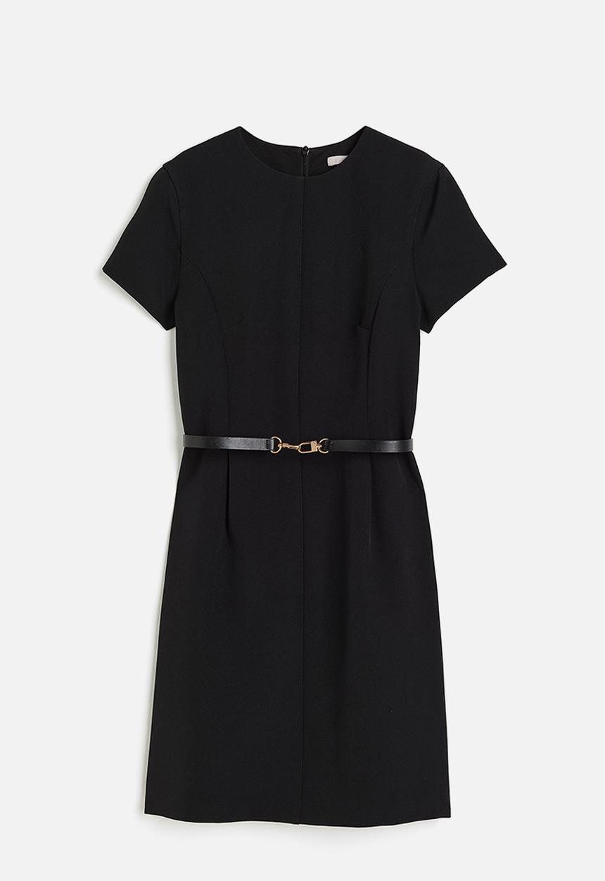 H&M - Smart belted dress - black