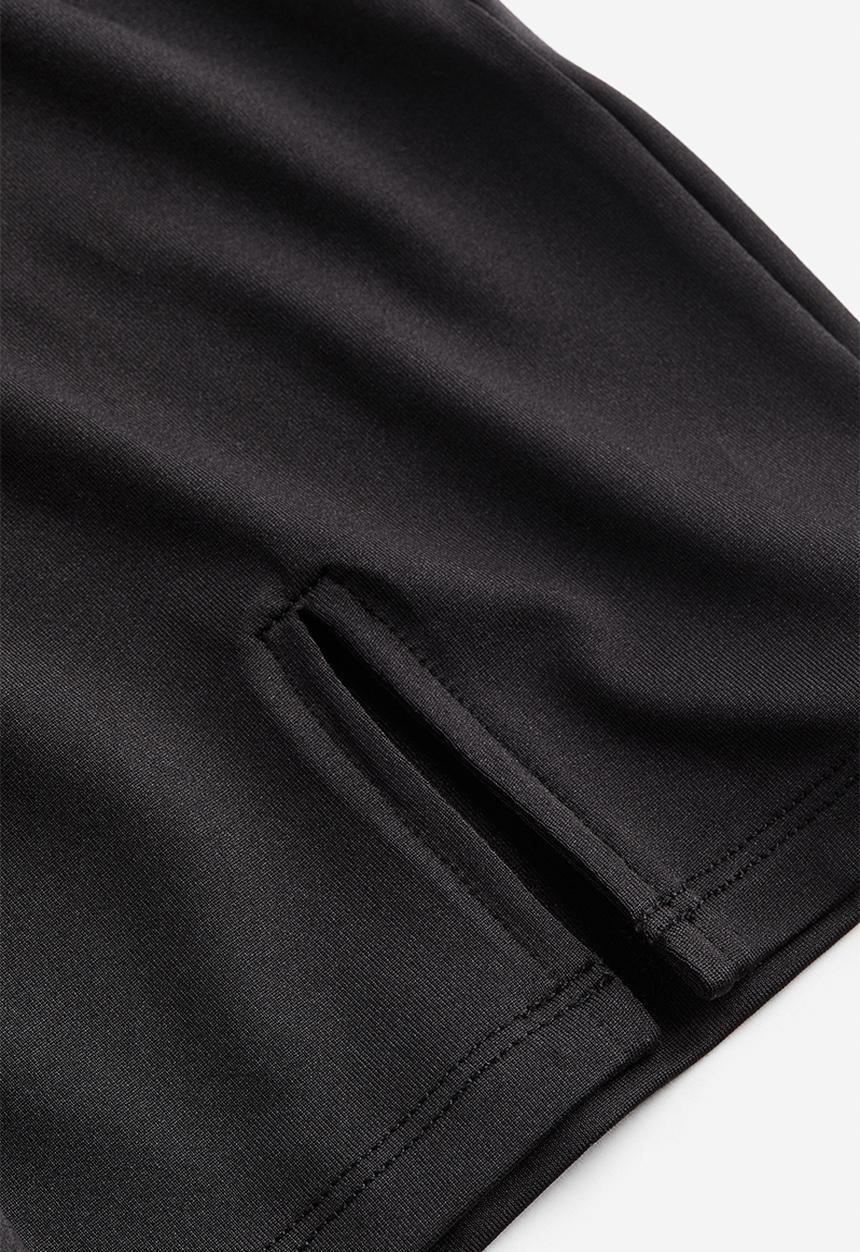 H&M - Slit-hem bodycon dress - black