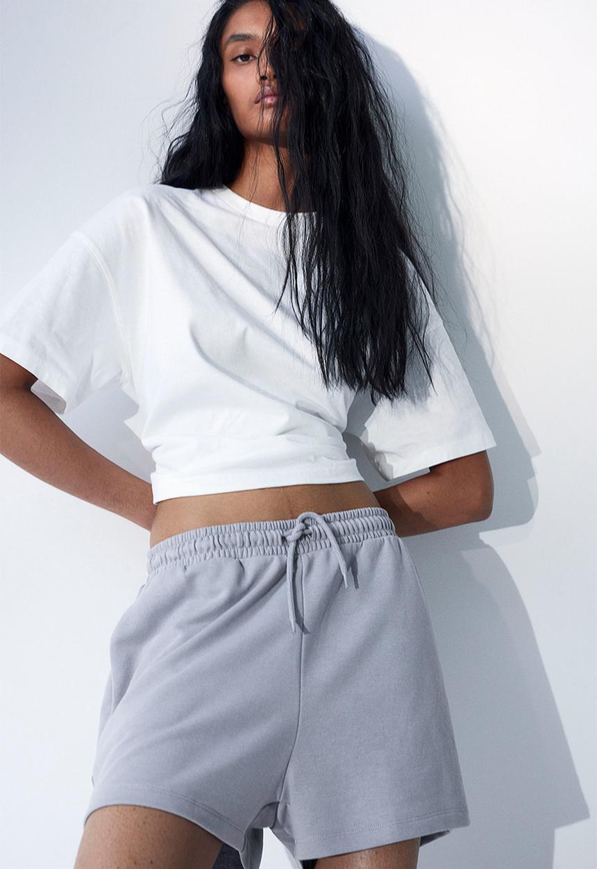 H&M - Sweatshirt shorts - grey