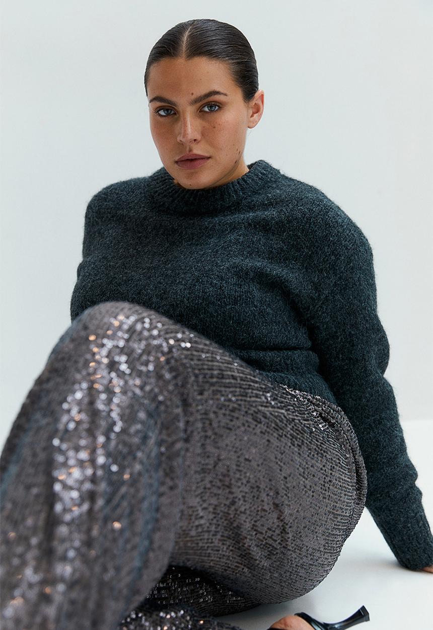 H&M - Sequined trousers - grey