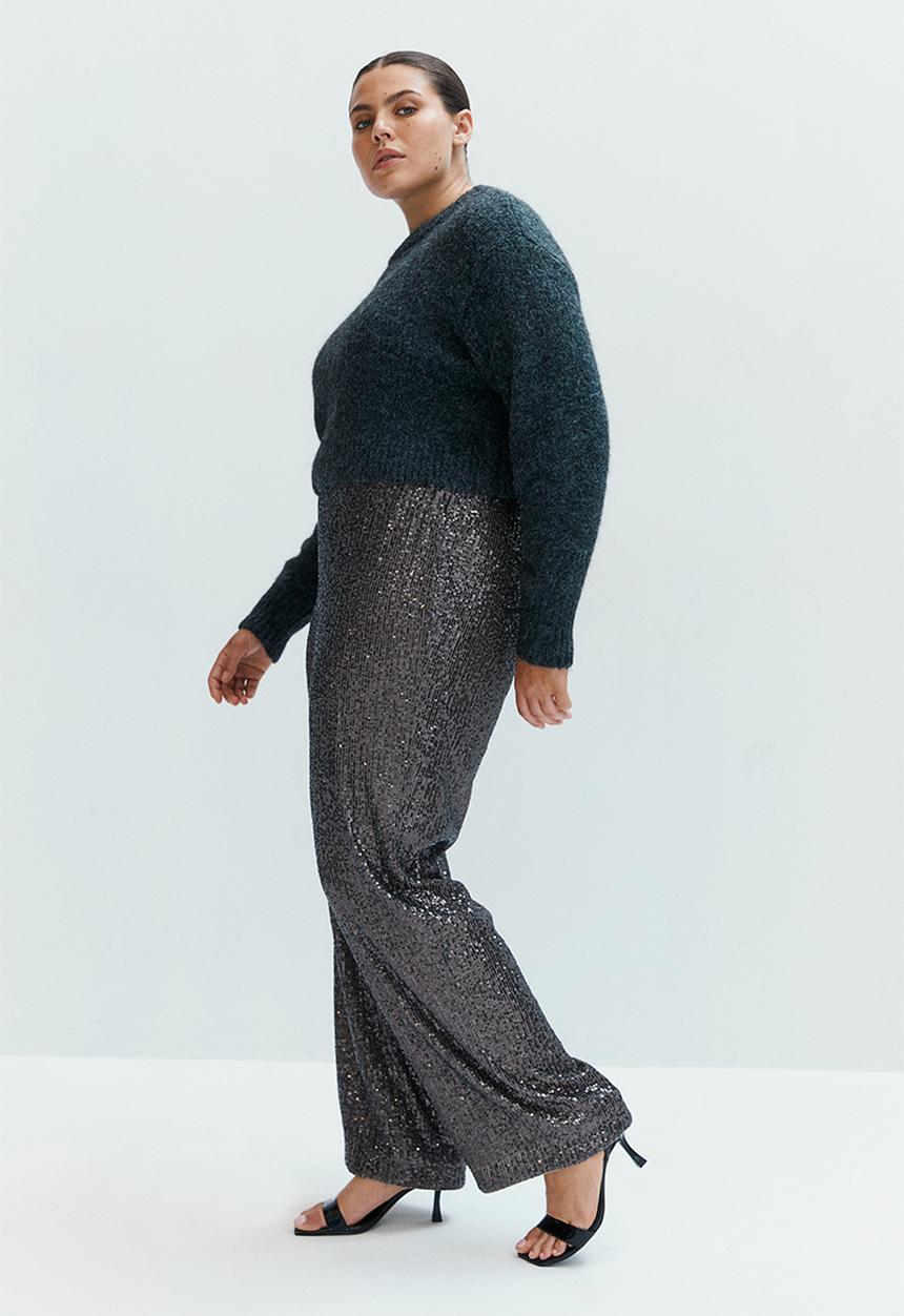 H&M - Sequined trousers - grey