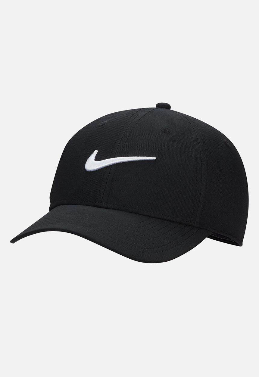 Nike - U Nk df club cap s cb p structured swoosh cap - black/white