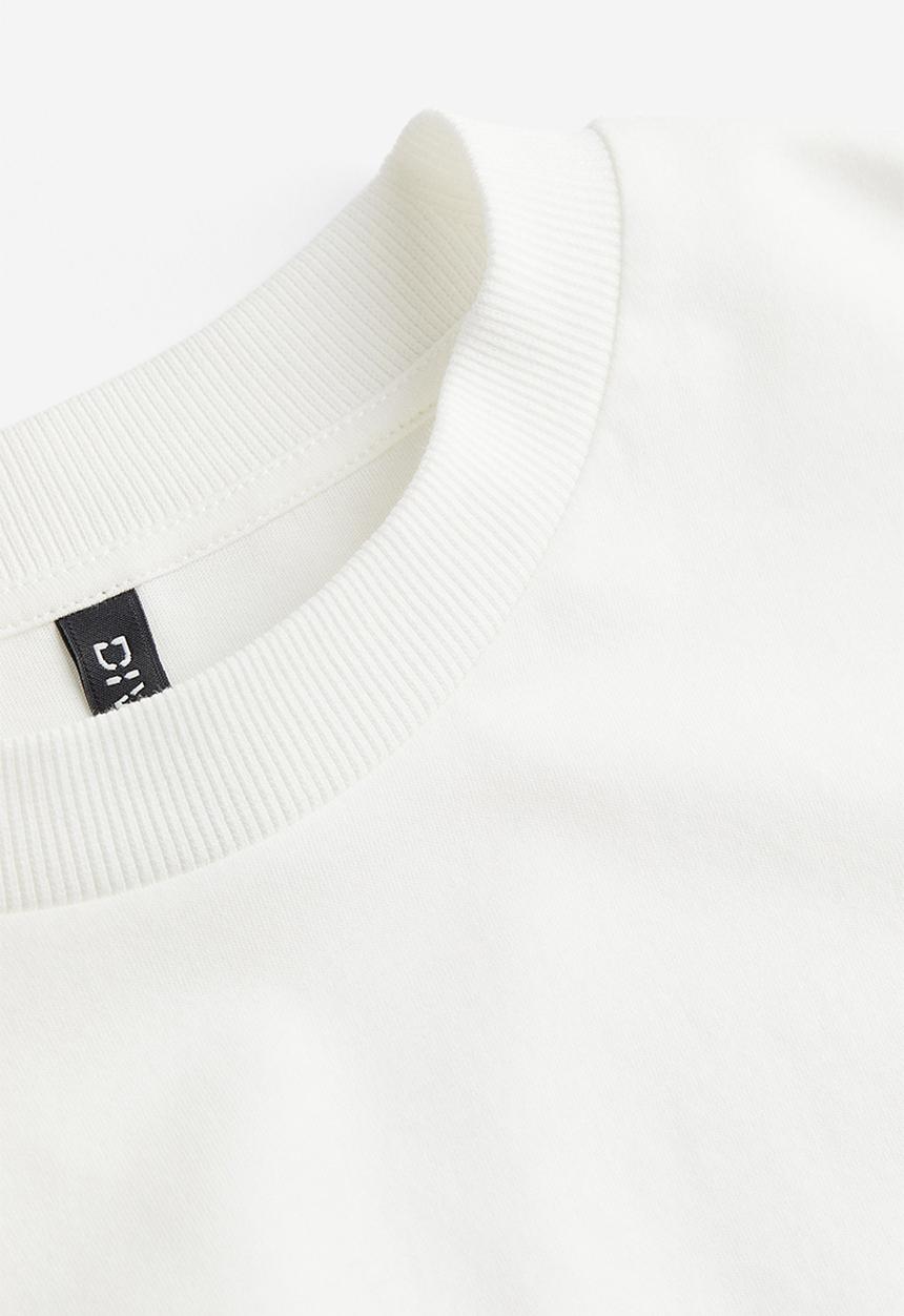 H&M - Oversized printed T-shirt - cream/lyon