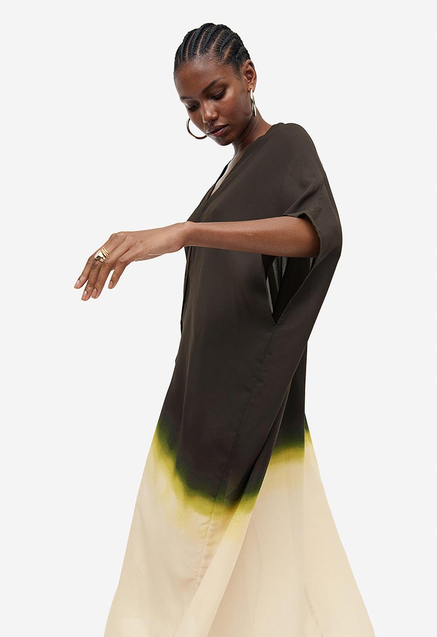 H&M - Oversized kaftan dress - black ombre