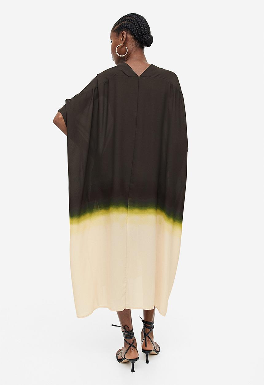 H&M - Oversized kaftan dress - black ombre