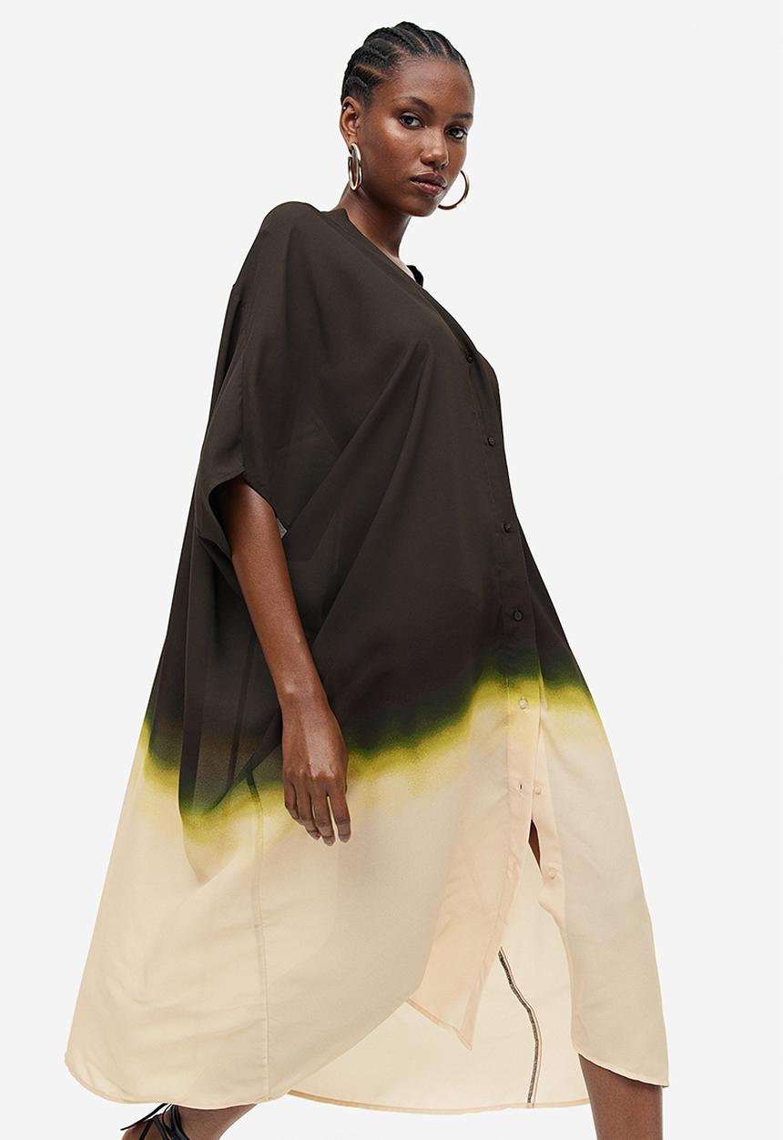 H&M - Oversized kaftan dress - black ombre