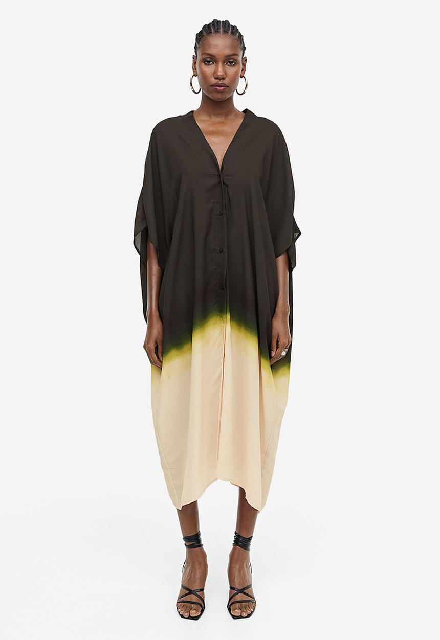 H&M - Oversized kaftan dress - black ombre