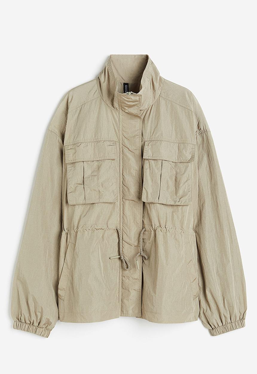 H&M - Nylon parka - Light khaki green