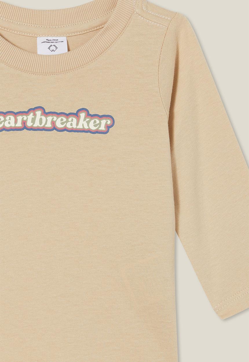Cotton On - Jamie long sleeve tee - rainy day/heartbreaker