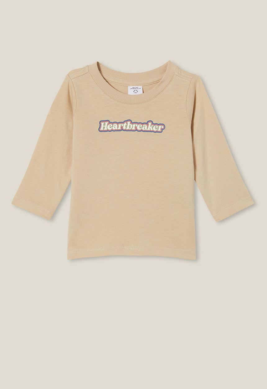 Cotton On - Jamie long sleeve tee - rainy day/heartbreaker