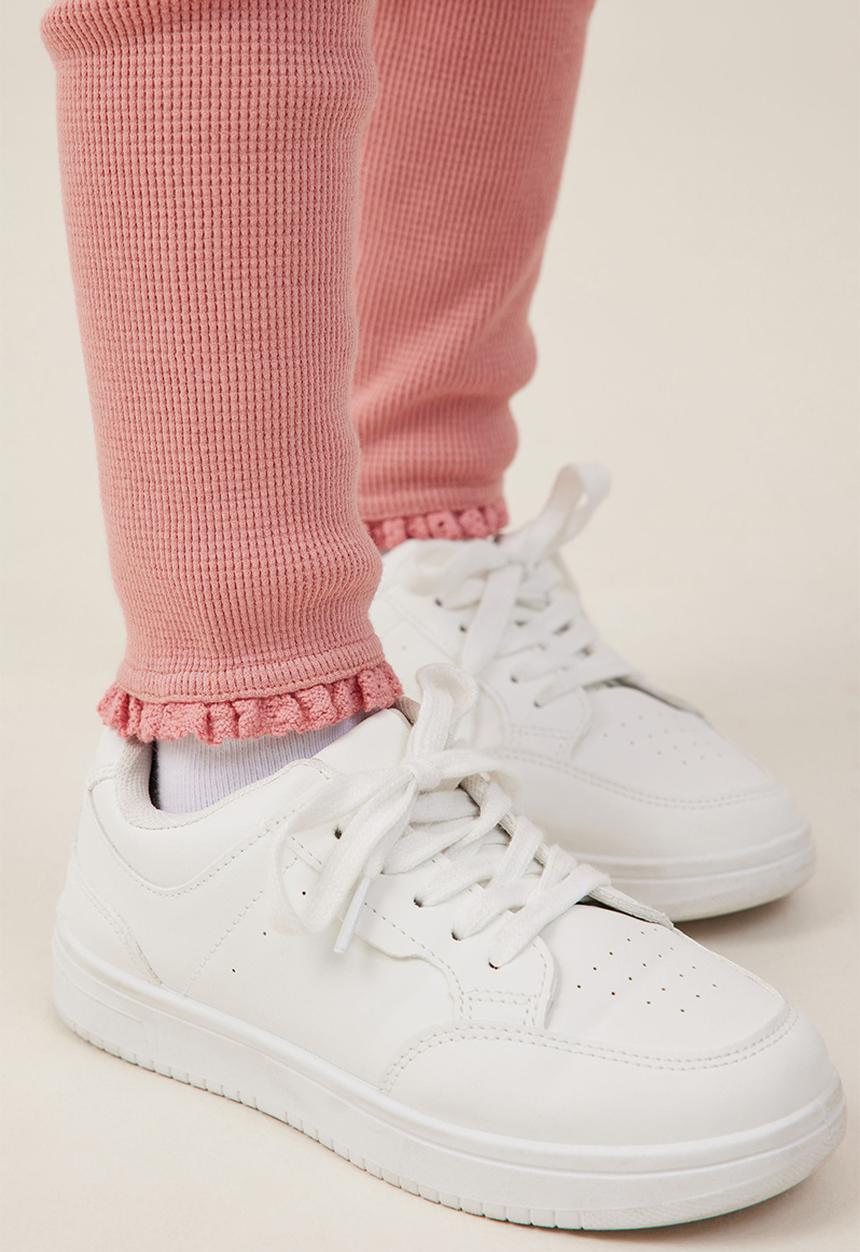 Cotton On - Huggie tights - clay pigeon waffle
