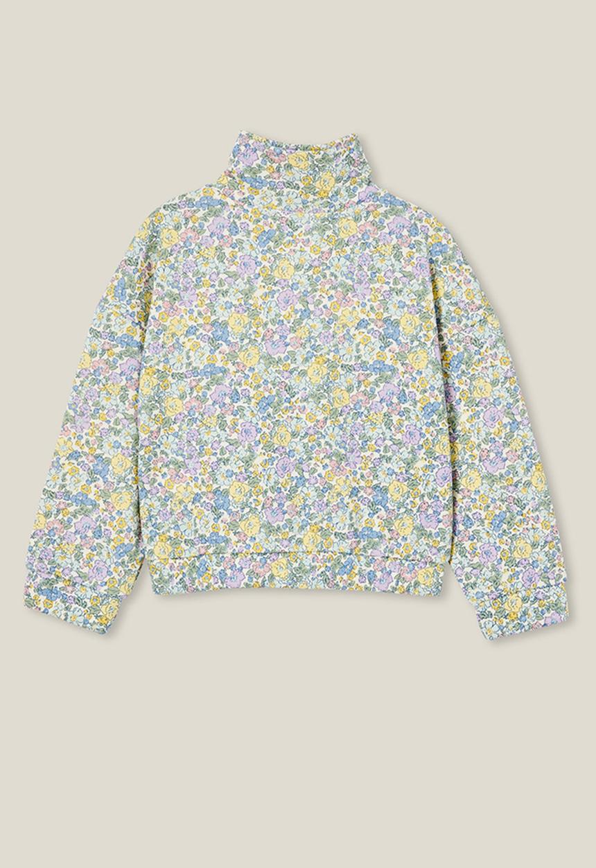 Cotton On - Naomi half zip pullover - dark vanilla/middleton floral