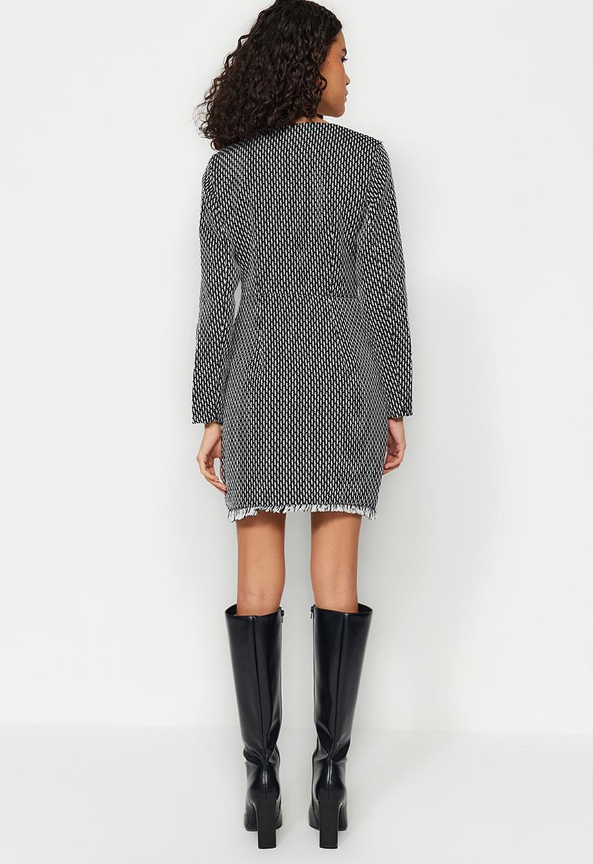 Trendyol - Woven Jacket Dress - Black