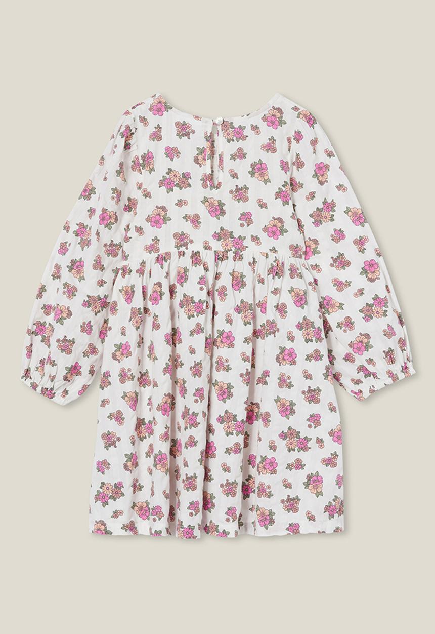 Cotton On - Riley shirred dress - pink gerbera/ava ditsy