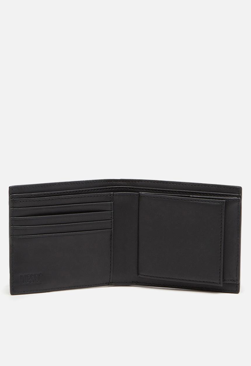 Diesel  - Pc Monogram Bi-Fold Coin S 3D Wallet - Black