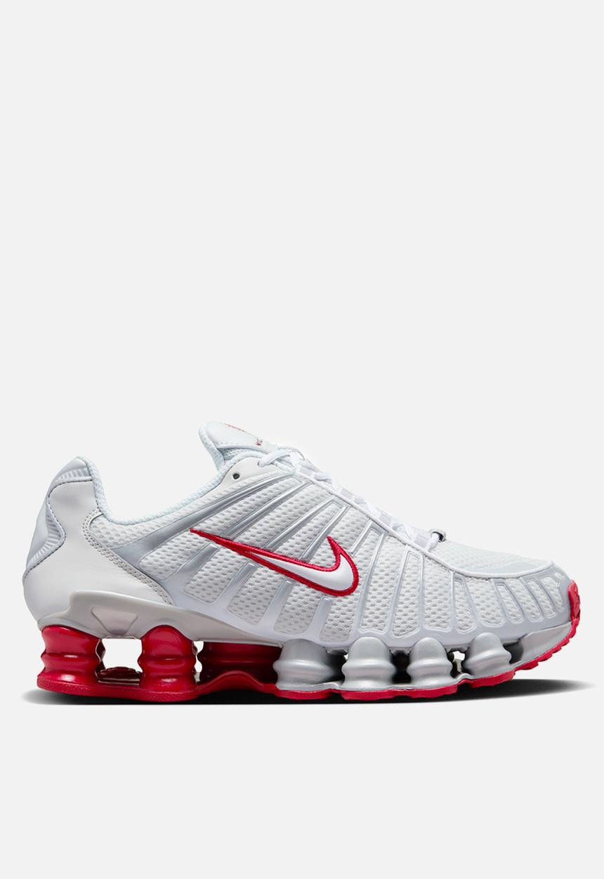 W nike shox tl - fz4344-001 - platinum tint/white/gym red
