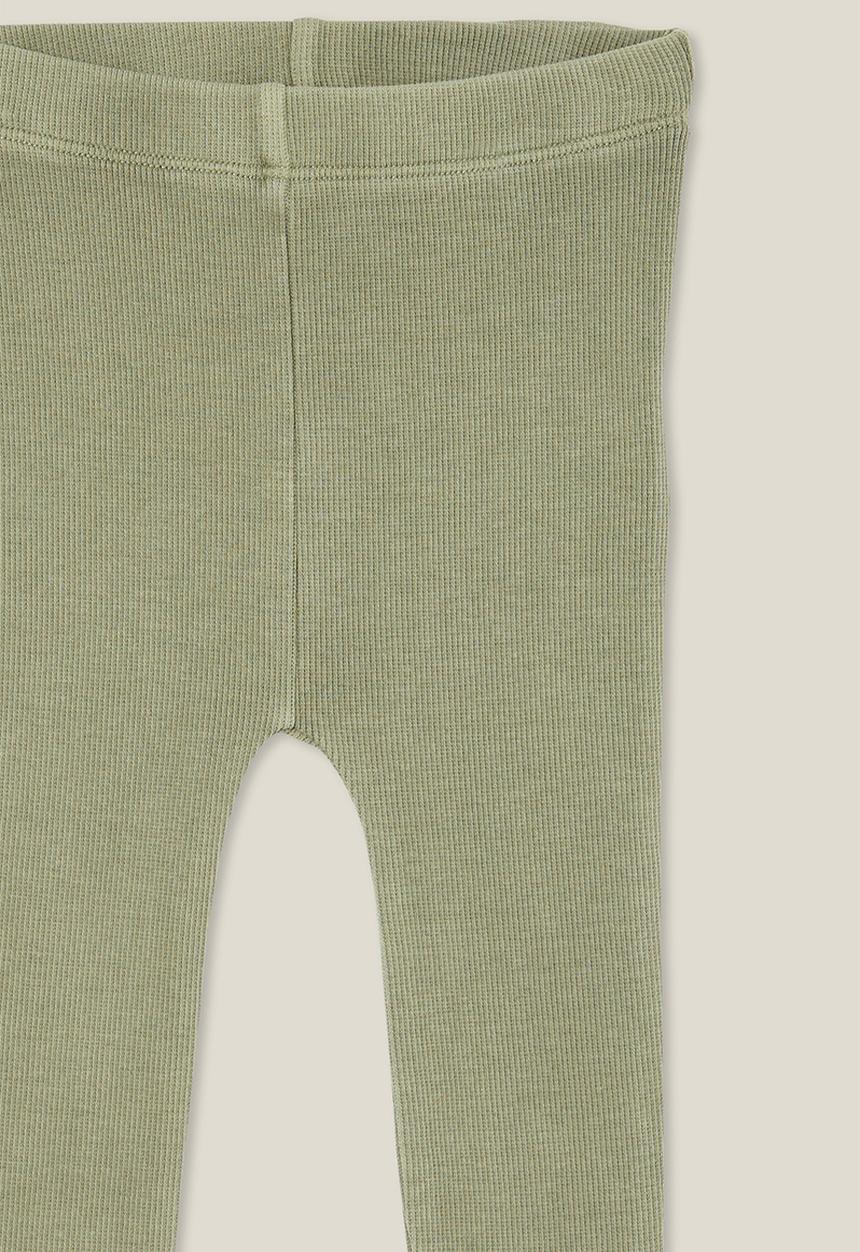 Cotton On - The row rib skinny legging - silver sage wash
