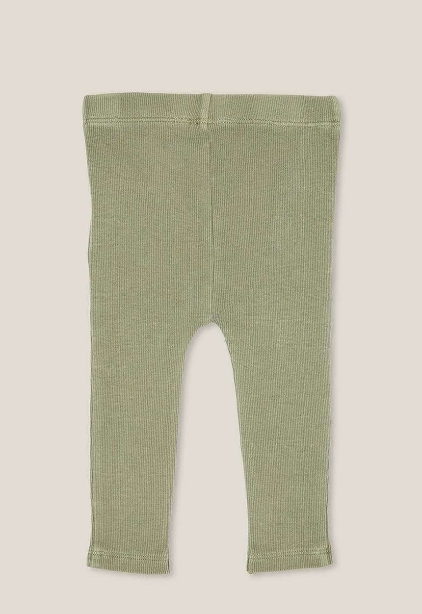Cotton On - The row rib skinny legging - silver sage wash