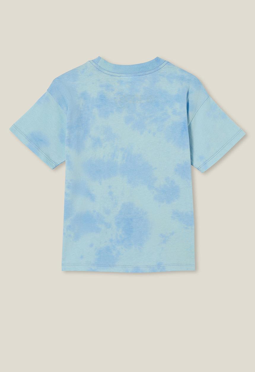Cotton On - License drop shoulder short sleeve tee - lcn has my little pony/dusk blue tie dye