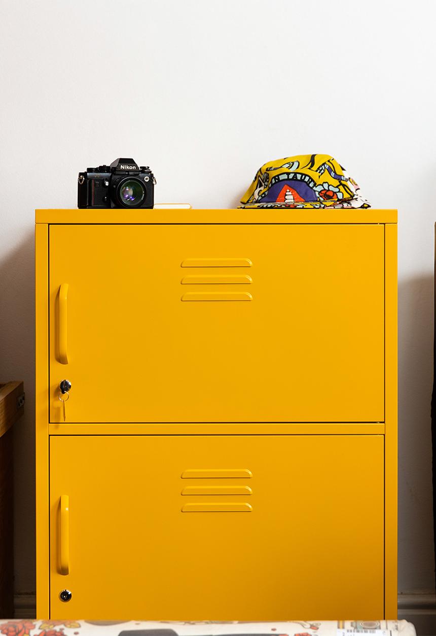 Popstrukt - Sugar Cube  Stack Cabinet - Honey